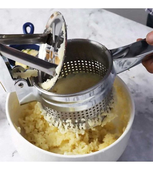 Manual Stainless Steel Potato Masher and Fruit Presser